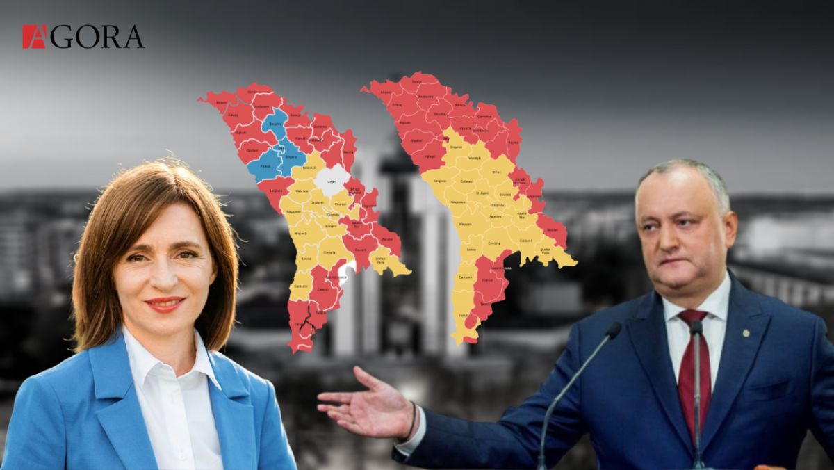 Dodon - patru, iar Șor și Usatîi - câte un raion: Cum au migrat alegătorii altor candidați din turul I spre Maia Sandu (INFOGRAFIC)