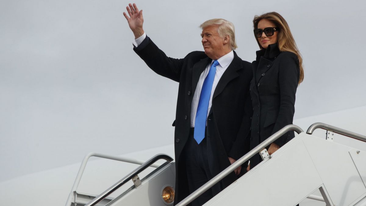 Donald Trump a plecat în primul său turneu internațional, însoțit de prima doamnă a Americii