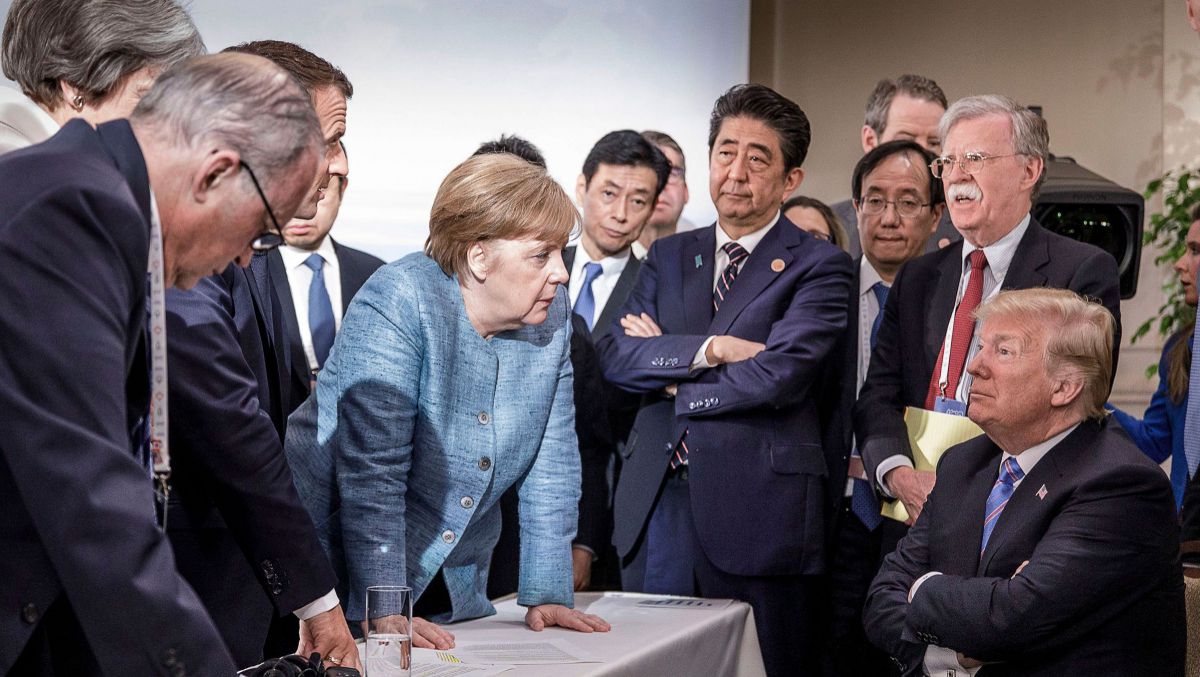 Donald Trump explică celebra poză de la G7: „Toată lumea era fericită”