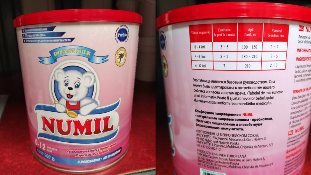 Două loturi de lapte praf din Polonia, retrase de urgență din vânzare de ANSA. Despre ce brand este vorba