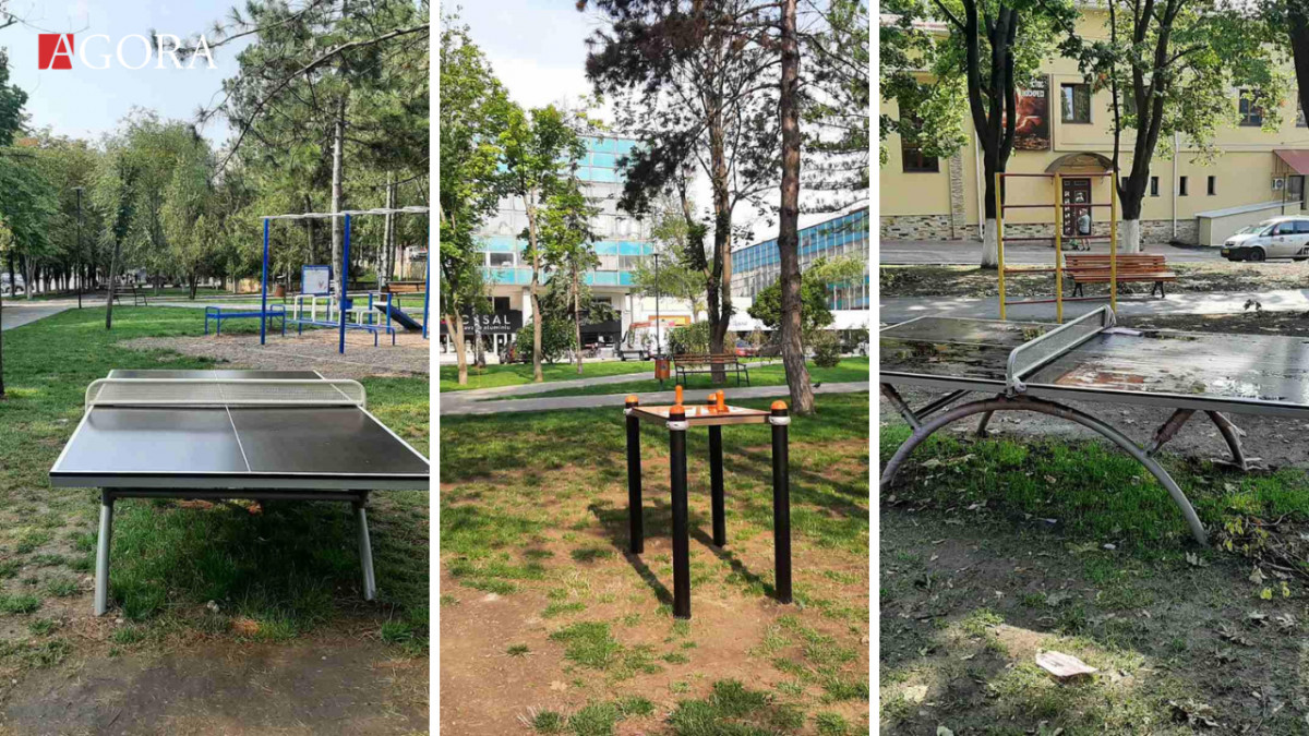După ploaie vom juca tenis în galoși? Epopeea polistirenului din subterane, urmată de instalarea unor mese de joc direct în pământ. Ce spune Primăria