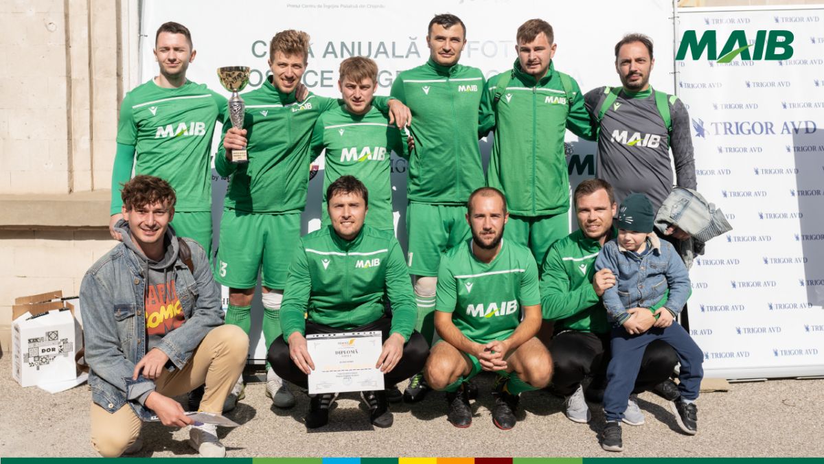 Echipa de fotbal MAIB a câștigat Cupa Anuală de Fotbal Hospice Angelus Moldova (FOTO)
