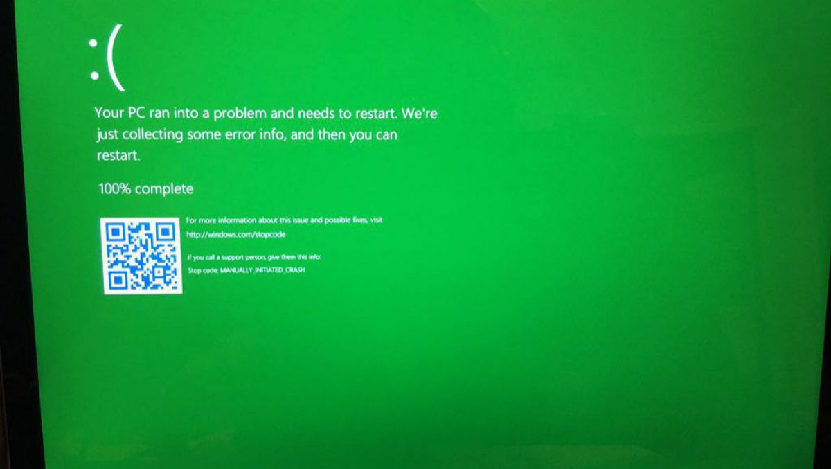 „Ecranul verde al morții” îl va înlocui pe cel albastru pentru unii utilizatori de Windows 10