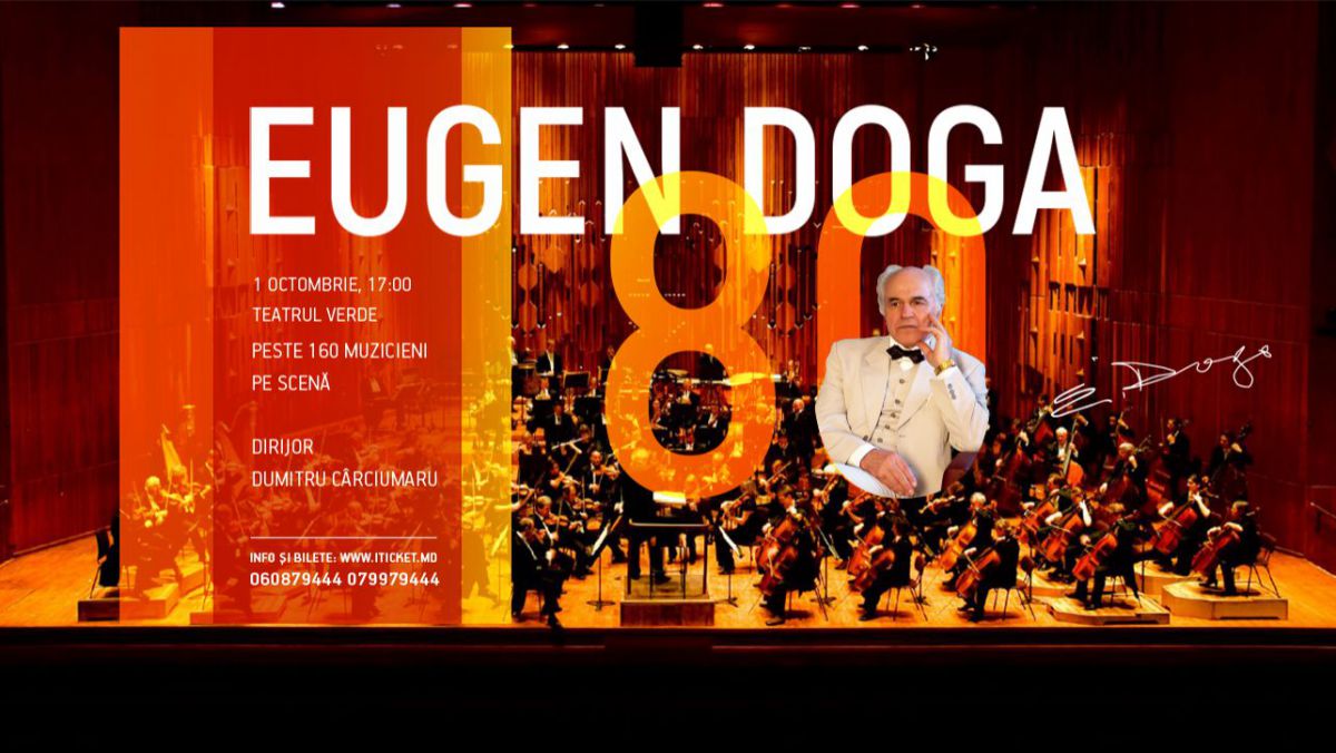 Eugen Doga - 80 - cel mai frumos concert al toamnei. Află detalii