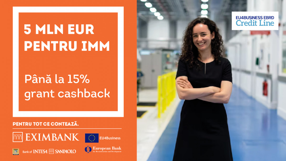 EXIMBANK lansează proiectul EU4Business - 5 milioane euro pentru dezvoltarea afacerilor locale