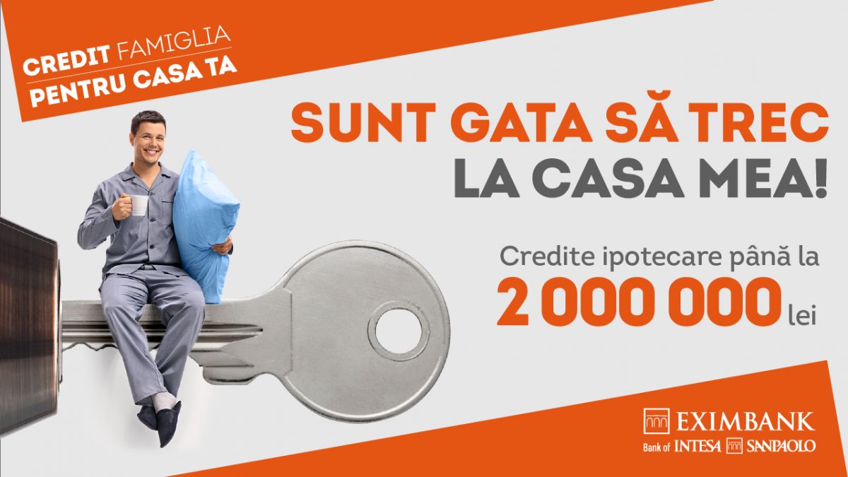 EXIMBANK te ajută să treci la casa ta cu ipotecă la preț de chirie 