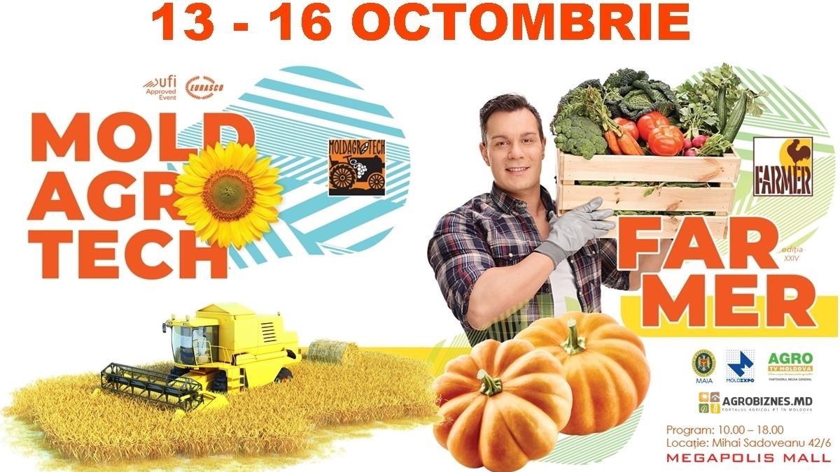 Ce găsești toamna asta la expozițiile MOLDAGROTECH și FARMER 2021 și unde se vor ține acestea (VIDEO)