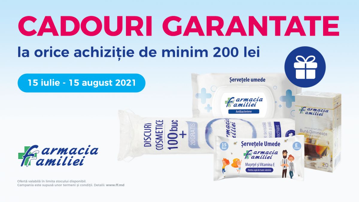 Farmacia Familiei îți reamintește: „Te răsplătim pentru fidelitate cu cadouri garantate!”