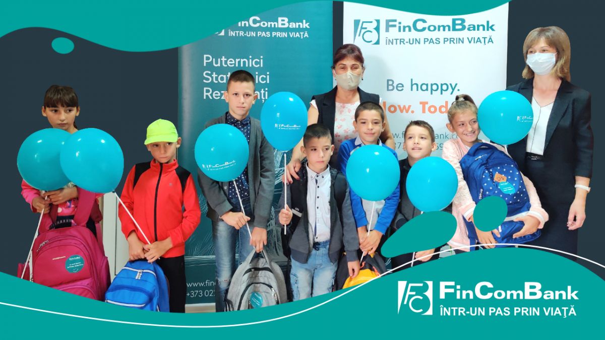 FinComBank desfășoară campania „Donează un ghiozdan norocos” al treilea an consecutiv