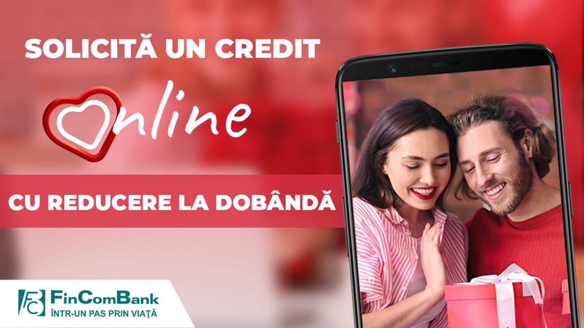FinComBank oferă o dobândă mai mică la creditele online