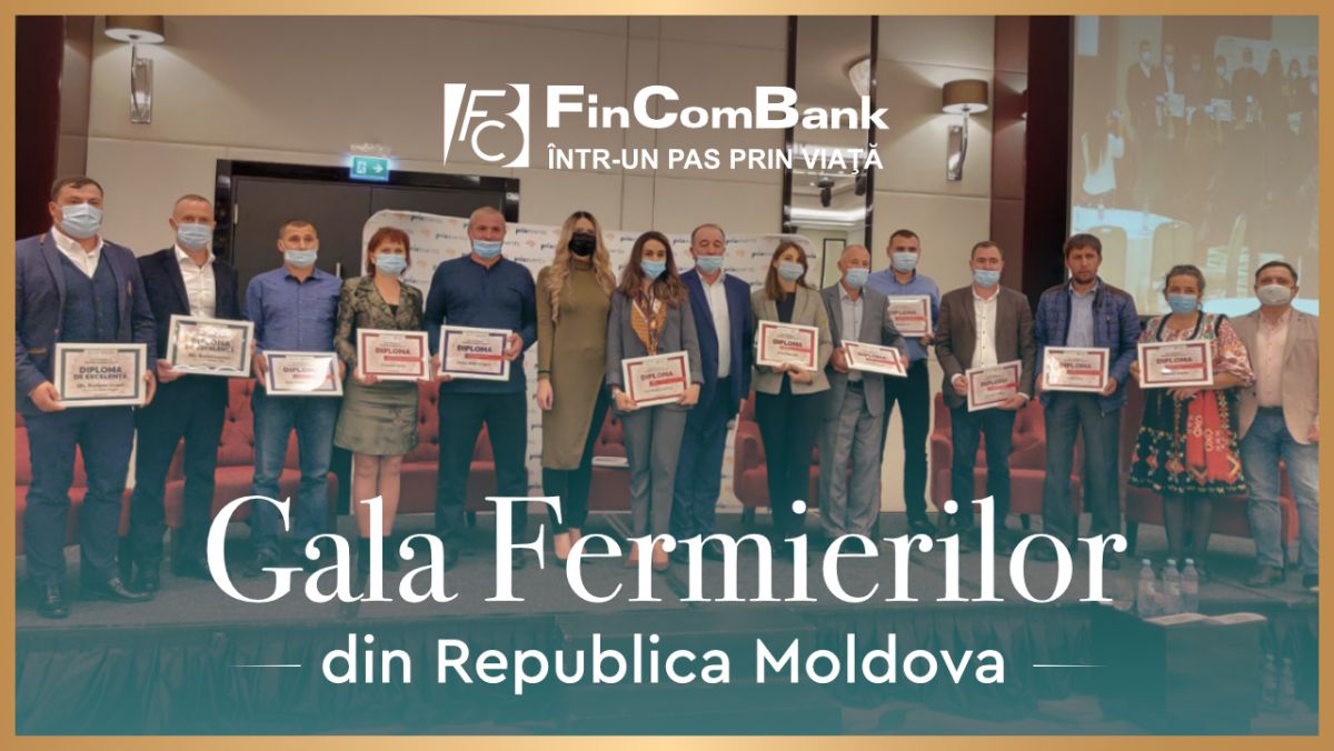 FinComBank susține fermierii locali și a participat la Gala Fermierilor din Republica Moldova din 24 septembrie 2021