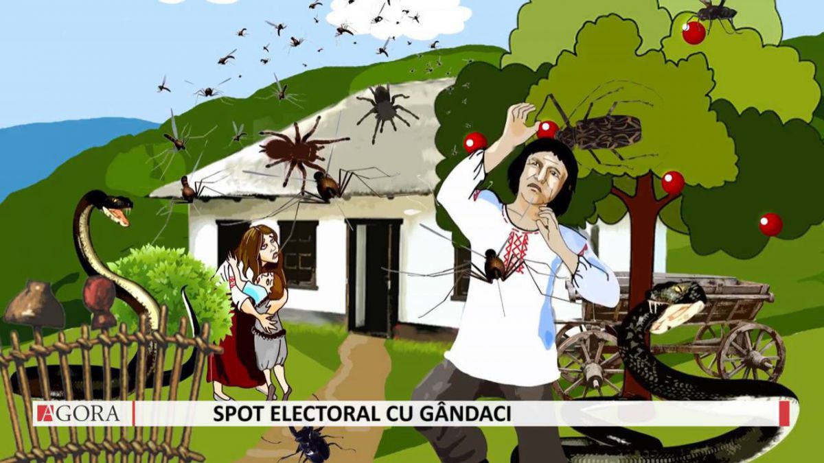 FOCUS. Cu anaconde și gândaci. Un candidat la funcția de președinte și-a lansat spotul electoral