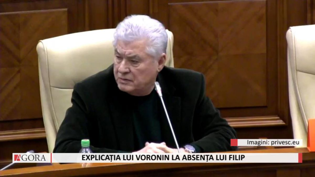 FOCUS. Voronin explică absența lui Filip în plenul Parlamentului: S-a otrăvit la recepția organizată de Ambasada României