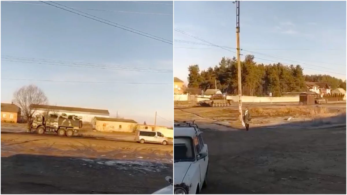 Forțele armate ale Federației Ruse au intrat în punctul de control al frontierei Pisky din regiunea Harkov. Localnicii fac rezerve de medicamente (VIDEO)