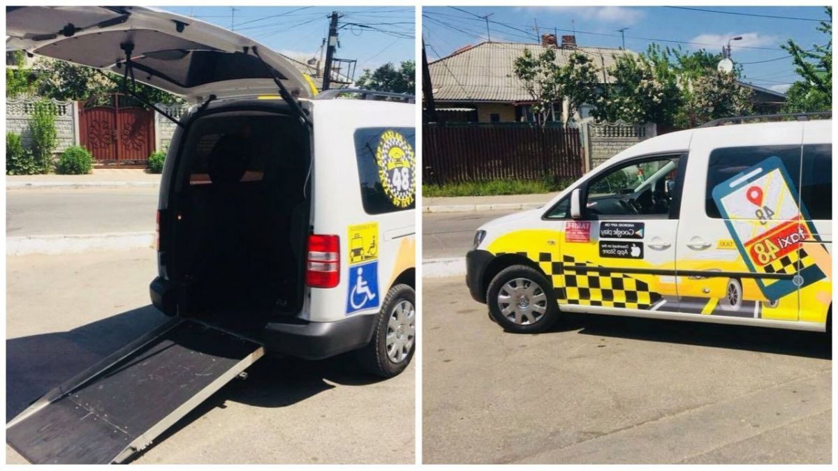 FOTO. Cum arată primul taxi din Republica Moldova care este adaptat nevoilor persoanelor în scaun cu rotile