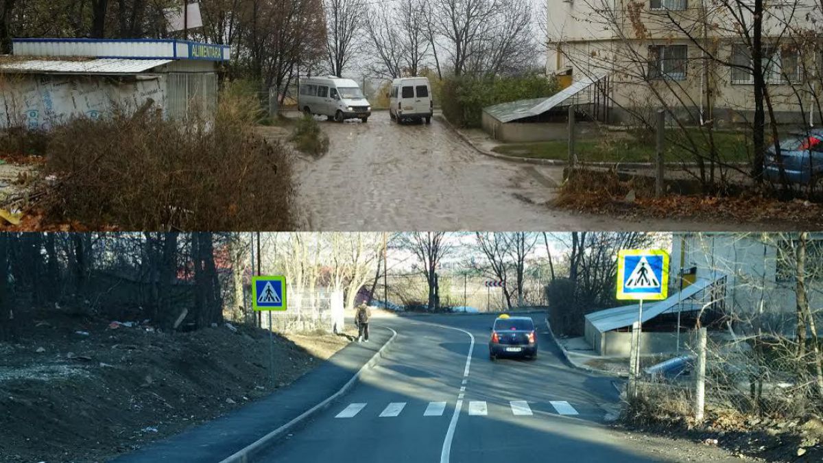 FOTO. Până și după! Cum arată străzile Tudor Strișcă, Ion Casian Suruceanu şi Constantin Vârnav după reabilitare
