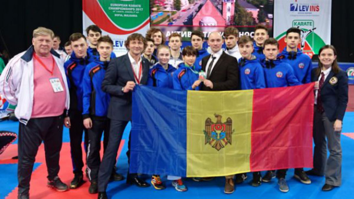 FOTO. Prima medalie de aur pentru Moldova la Campionatul European de Karate WKF