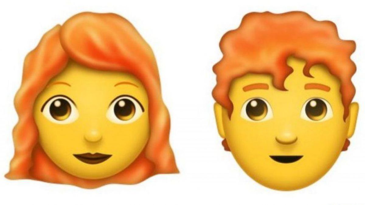 FOTO. Un emoji cu părul roșcat ar putea apărea în smartphone-uri din 2018