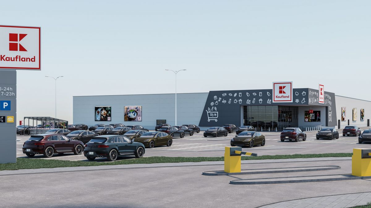 Cifre din investiții și infrastructură. Cum va arăta cel de-al treilea magazin Kaufland din Chișinău (FOTO)