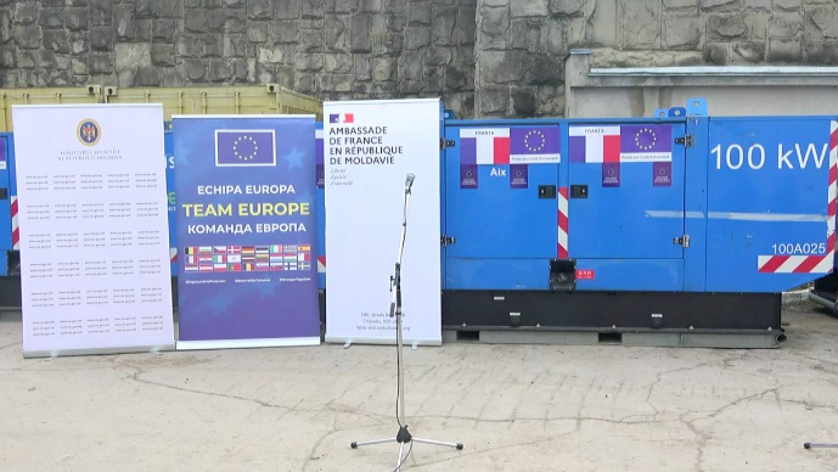 Franța donează Republicii Moldova 12 generatoare electrice (LIVE)