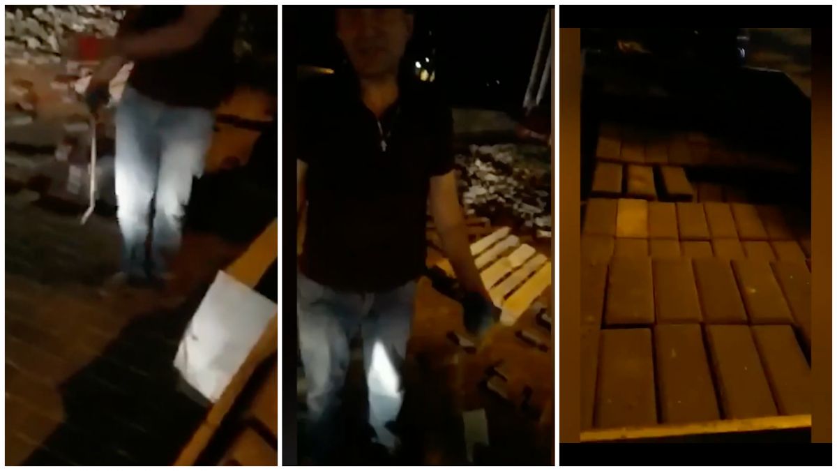 „Gospodarii partea II” sau cum un bărbat a fost surprins la furat pavaj în centrul capitalei: „Eu nu cu rău” (VIDEO)
