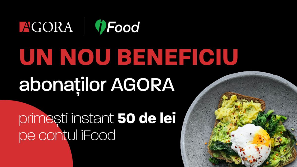 Ia un abonament de membru îți dăm bani de cină! Să fii membru AGORA e... gustos!