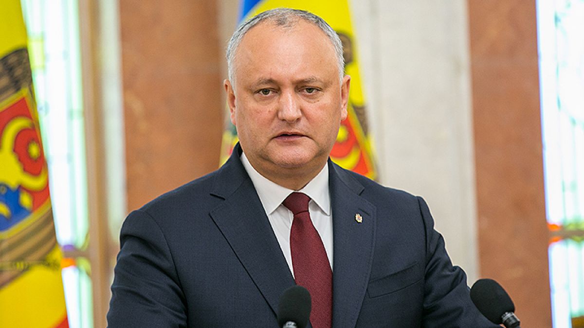 Igor Dodon a fost înregistrat în cursa electorală