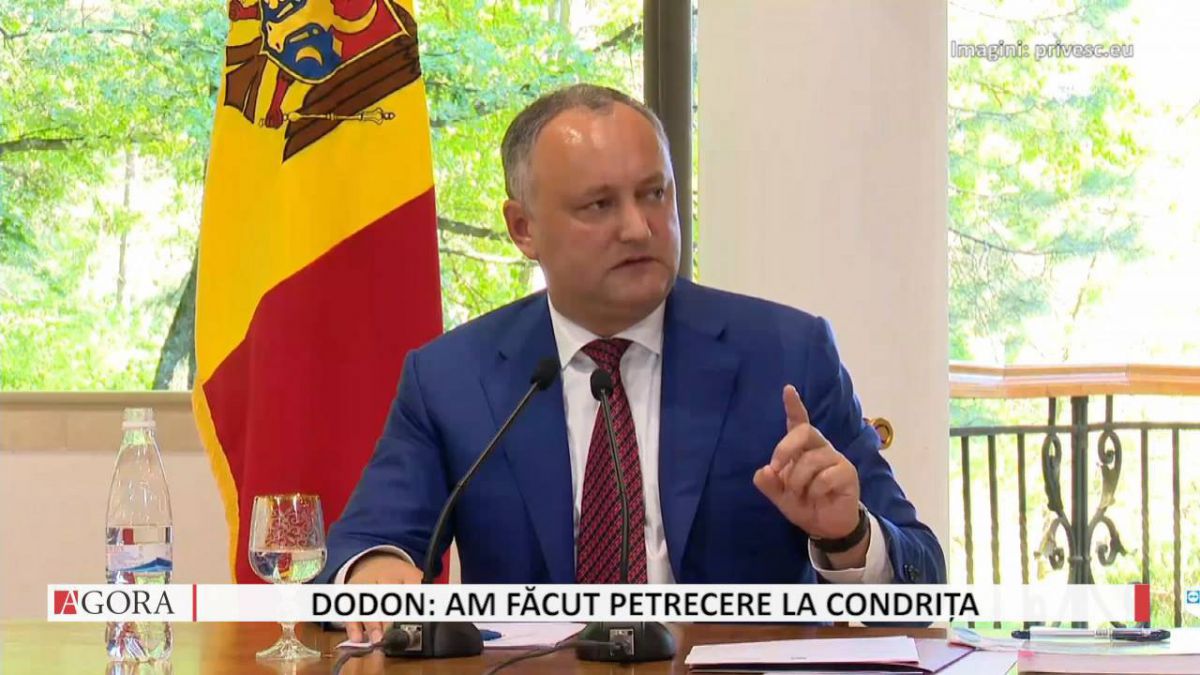 VIDEO. Igor Dodon: Da, confirm, a avut loc o petrecere de familie la vila de la Condrița