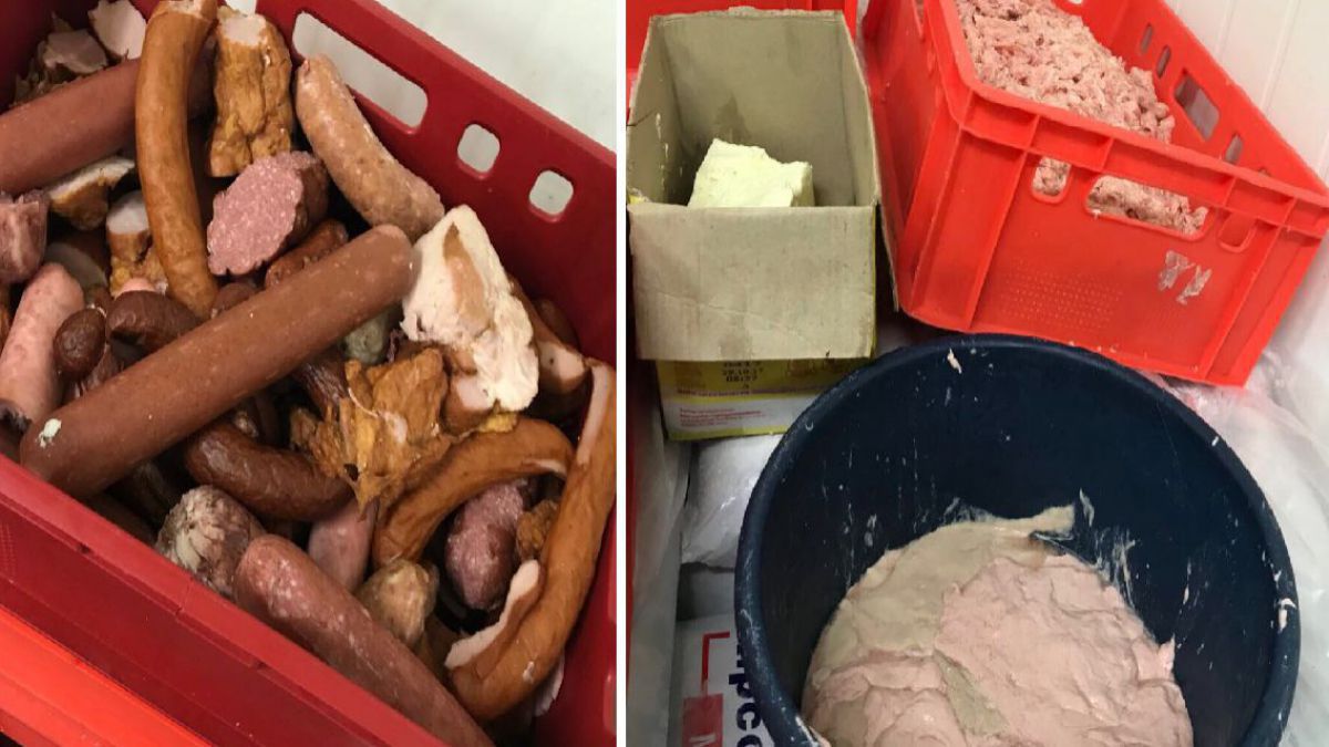 IMAGINI EXCLUSIVE din depozitul unui producător de mezeluri: Ilustrează condițiile de păstrare a produselor