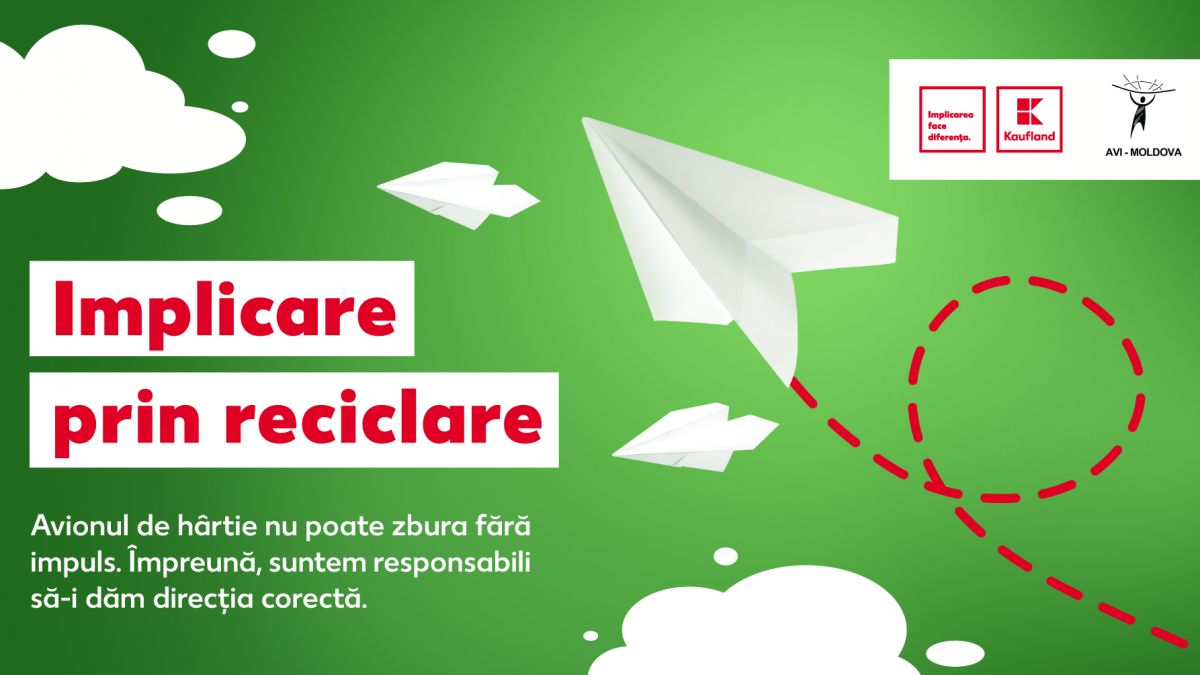 „Implicarea prin reciclare”. O nouă campanie de reciclare a hârtiei, lansată de AVI Moldova