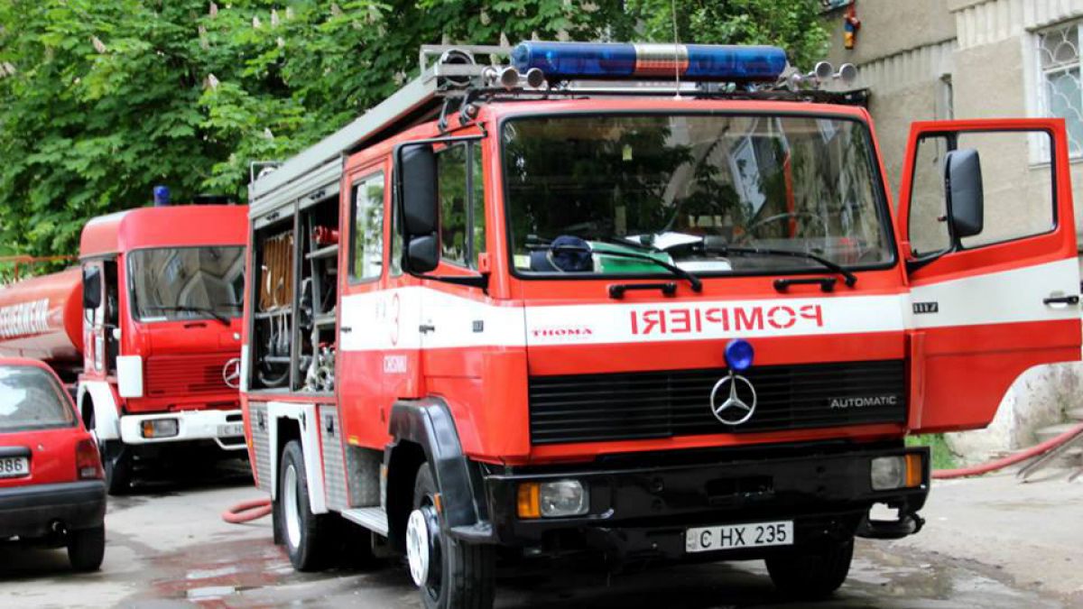 Incendiu în Chișinău, strada „Piața Unirii”