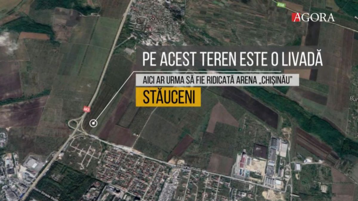 INFOGRAFIC. Un sat din Hâncești, Parcul Dendrariu sau jumătate din Grădina Botanică: Ce ar încăpea pe terenul destinat Arenei Chișinău