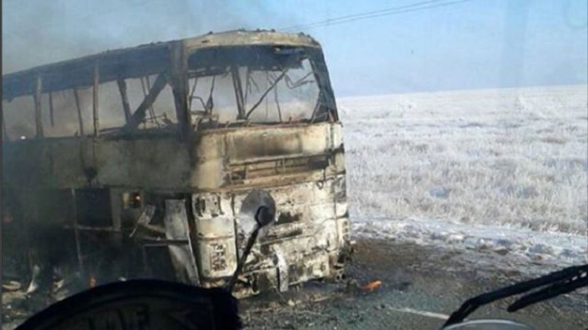 Kazahstan: 52 de oameni au murit într-un incendiu care a cuprins autobuzul cu care circulau