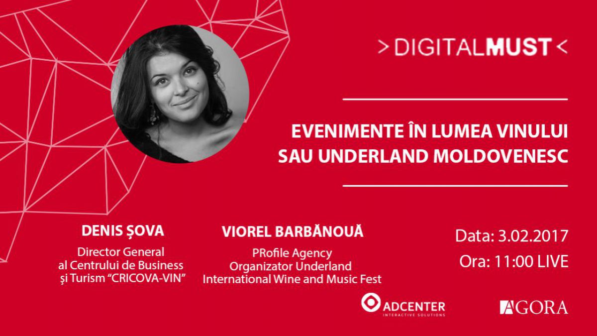 LIVE. DigitalMUST: Evenimente în lumea vinului sau Underland Moldovenesc