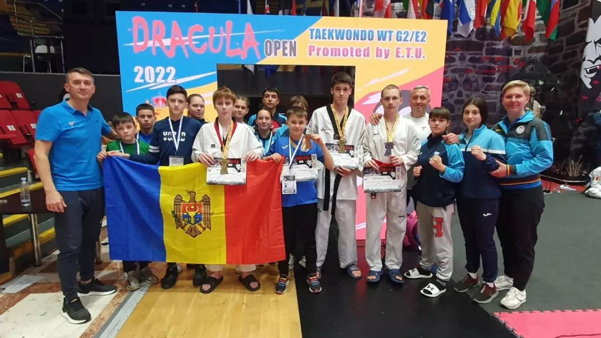 Luptătorii din R. Moldova au cucerit patru medalii la Dracula Open G-2 la taekwondo