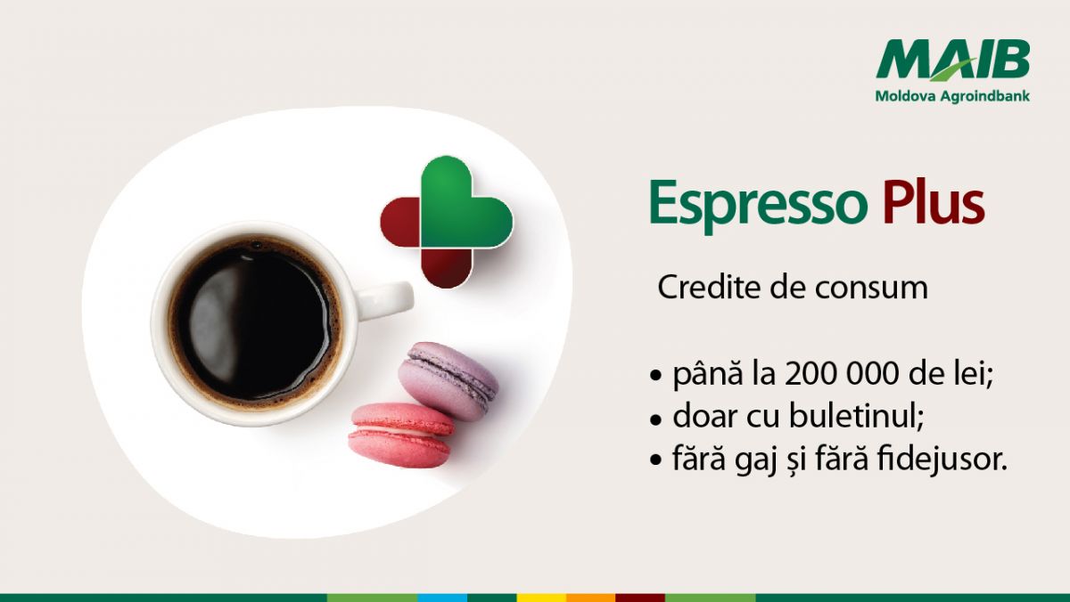 MAIB își uimește clienții cu un nou credit „savuros” - Espresso PLUS