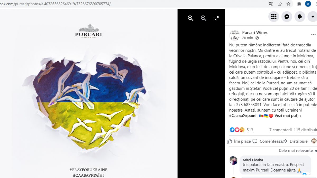 Mai multe branduri de la noi au venit cu mesaje de susținere și cu un apel la pace, în urma atacurilor din Ucraina