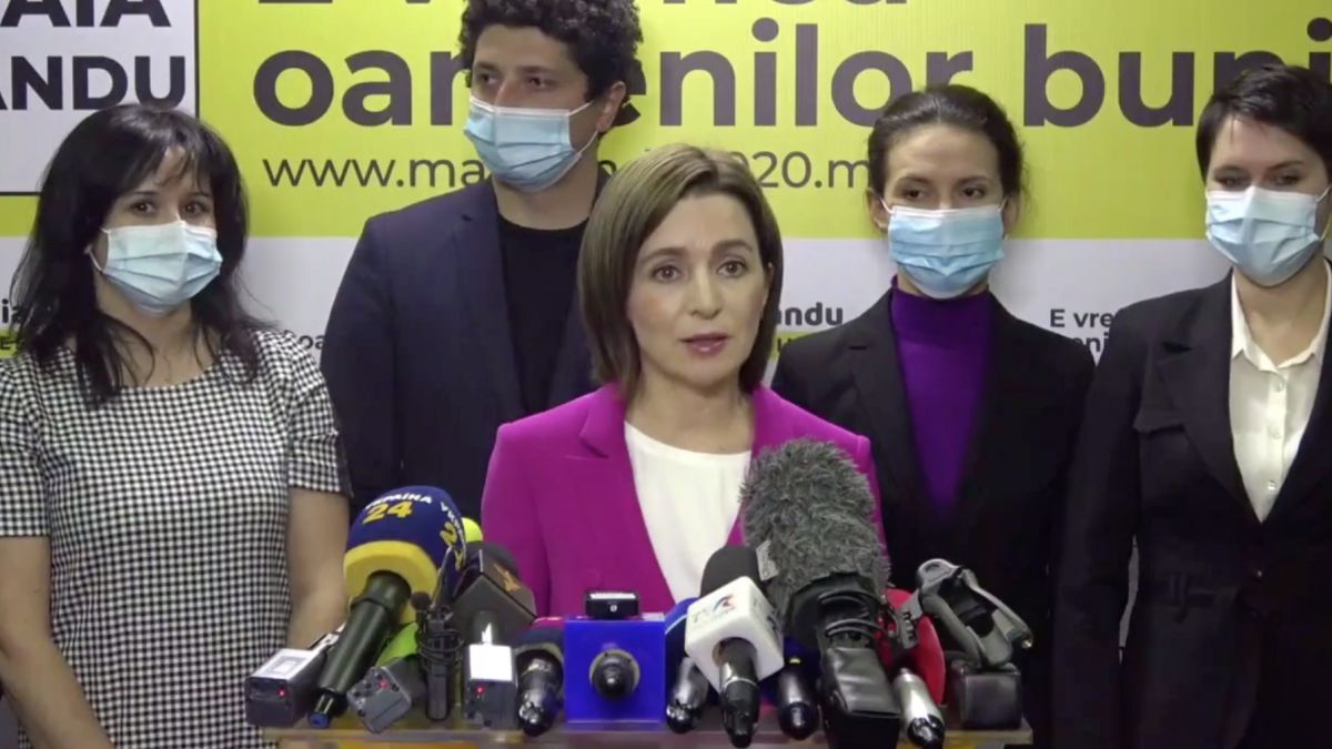 Maia Sandu, după închiderea secțiilor de votare: „CEC a închis ochii la organizarea transportării alegătorilor și nu au vrut să oprească  mituirea alegătorilor”