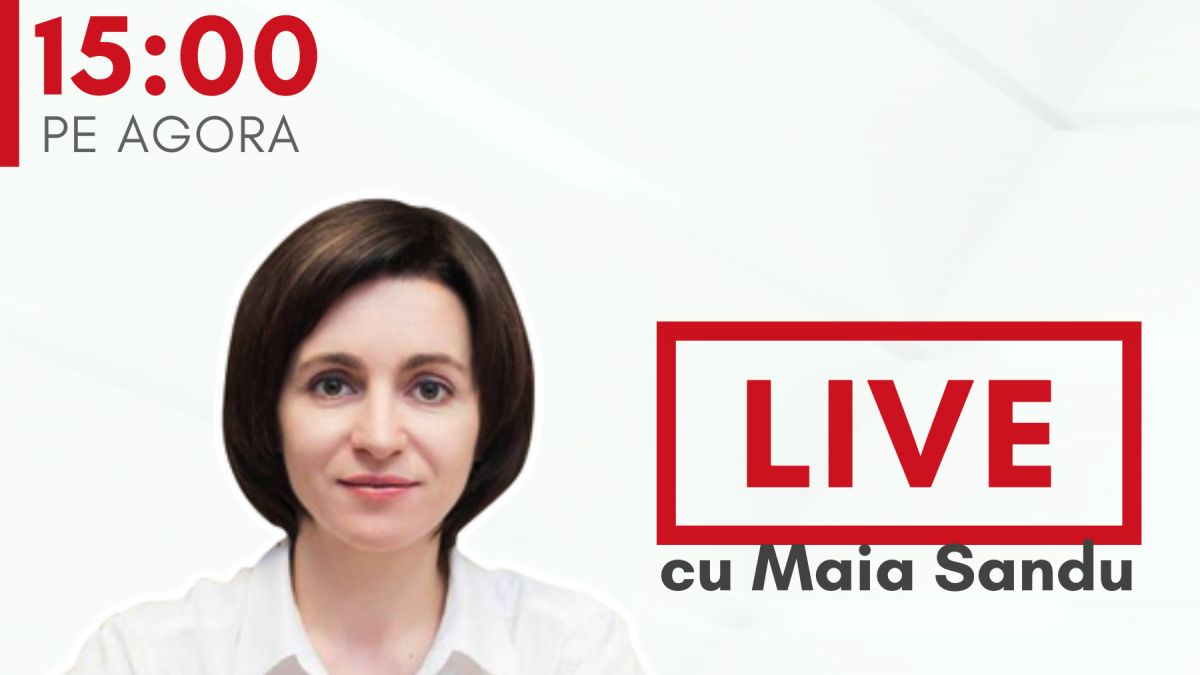 Maia Sandu, LIVE în studioul AGORA (LIVE)