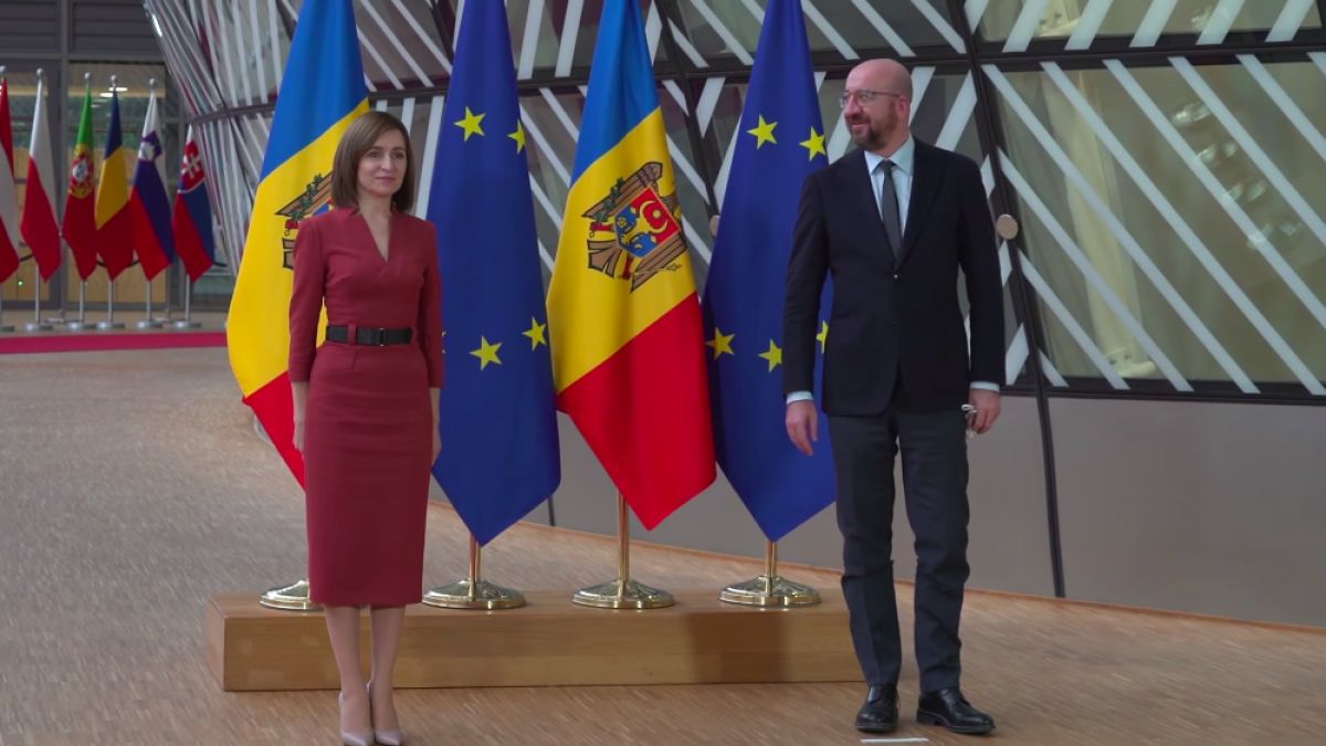 Maia Sandu s-a întâlnit cu președintele Consiliului European, Charles Michel. Agenda discuțiilor