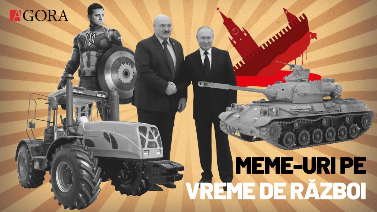 Meme-uri pe vreme de război. Despre harta lui Lukașenko, Arestovici și corabia rusească