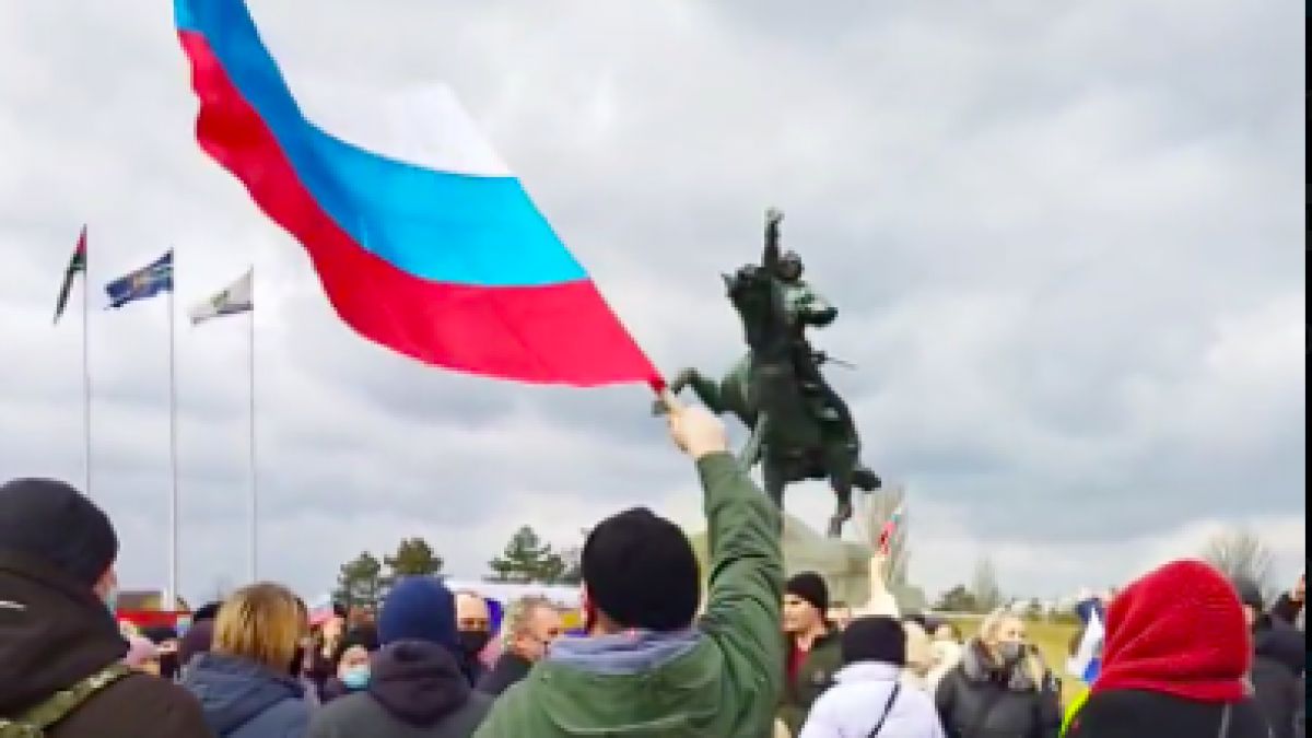 Miting în stânga Nistrului pentru susținerea agresiunii ruse din Ucraina