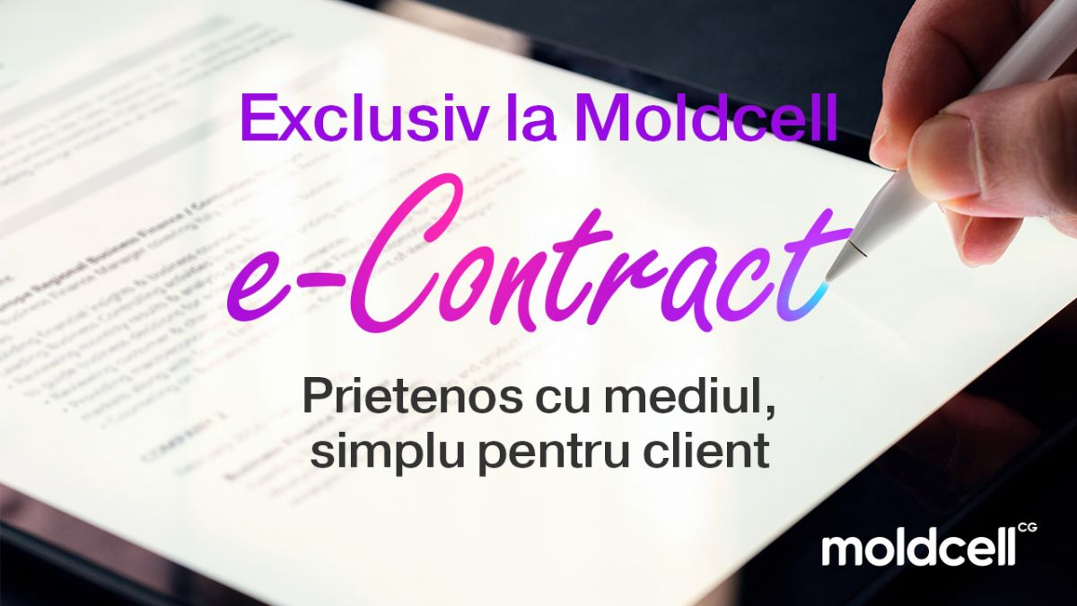 În premieră pentru Republica Moldova, Moldcell lansează e-Contract