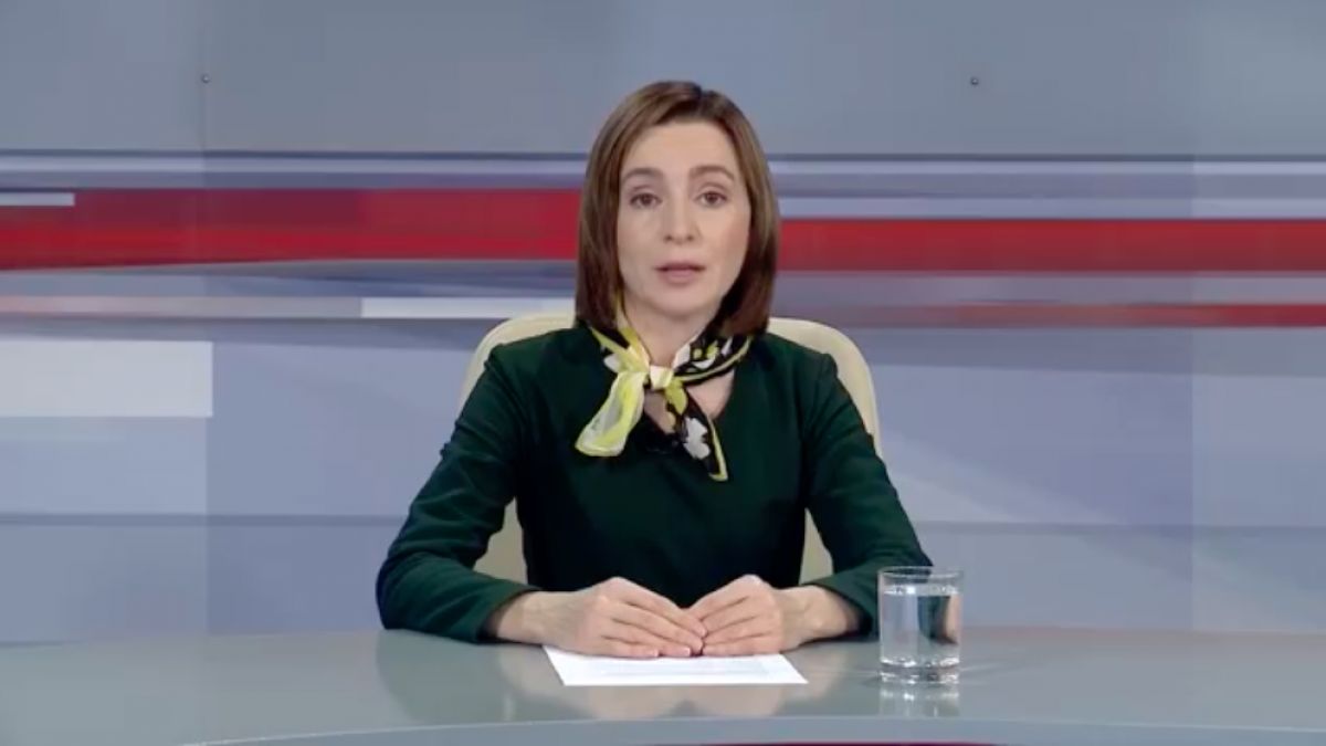 Maia Sandu se adresează cetățenilor prin intermediul unei înregistrări difuzată la Moldova 1: „Împreună trebuie să oprim această tentativă de uzurpare a puterii”