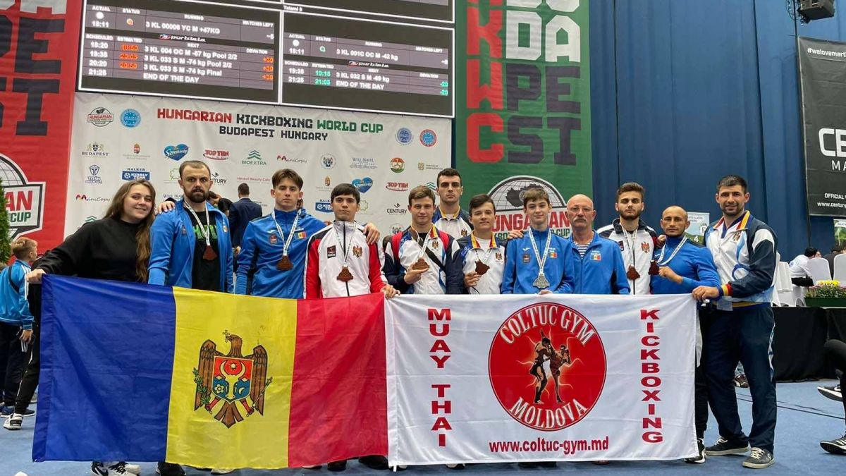 Moldova a cucerit 10 medalii de aur, opt de argint și 21 de bronz la Cupa Mondială de kickboxing