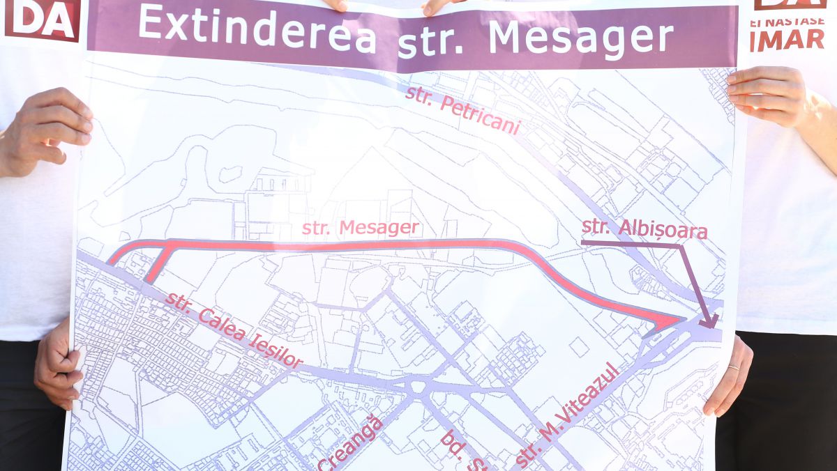 Năstase spune că va realiza extinderea str. Albișoara până la str. Mesager ca primă soluție pentru fluidizarea traficului