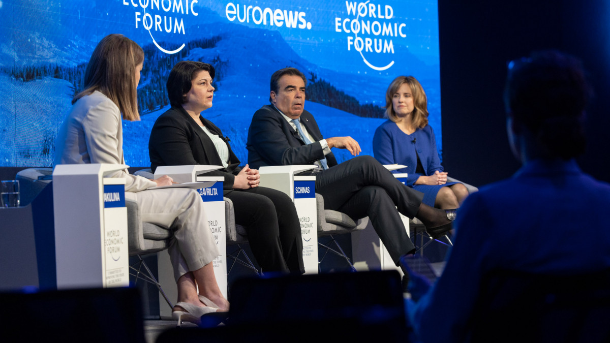Natalia Gavrilița, la Forumul de la Davos: „Integrarea europeană este pentru noi o cale spre stabilitate și dezvoltare”