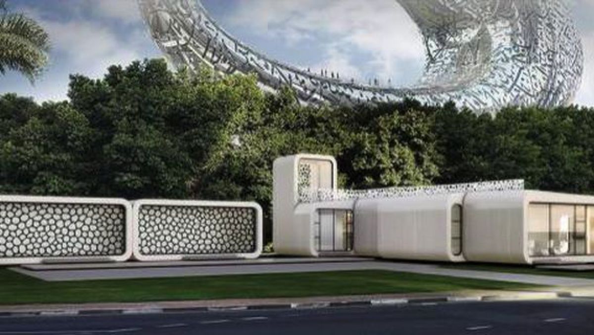 O clădire din Dubai, construită cu ajutorul unei imprimante 3D