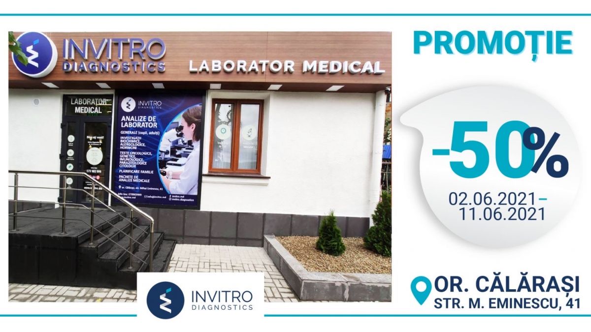 O nouă filială Invitro Diagnostics, la straja sănătății locuitorilor din Călărași