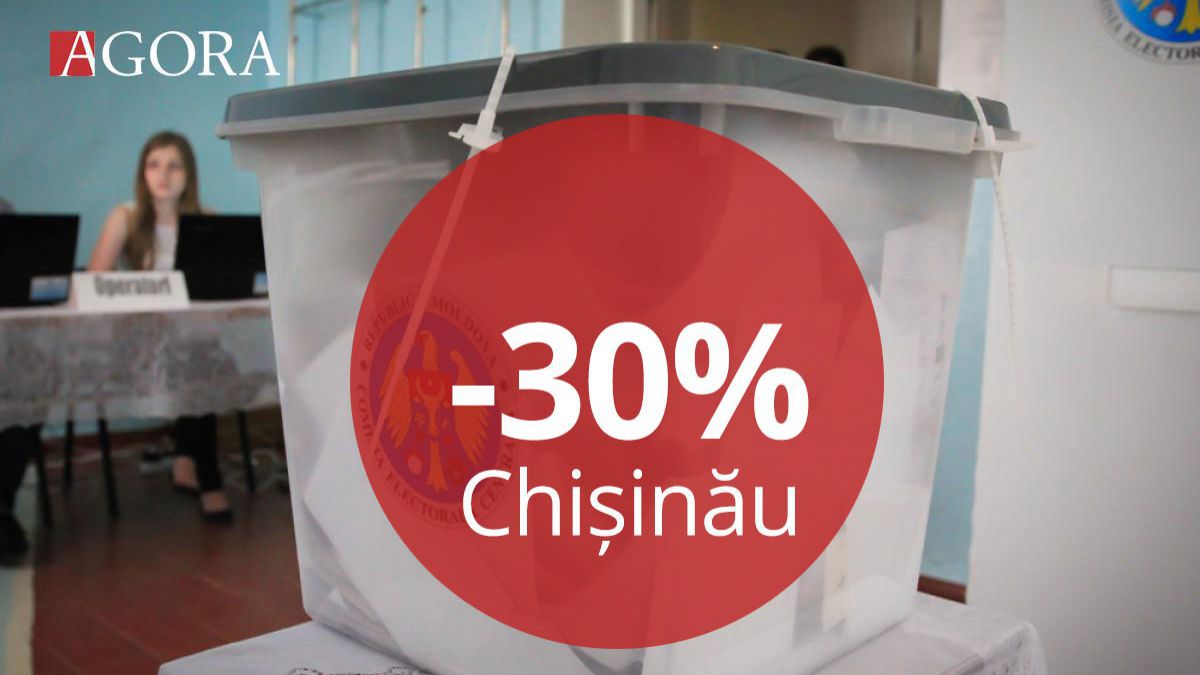 Ora 12.30, Chișinău: Cu 30% mai puțini alegători s-au prezentat la urne comparativ cu 2015